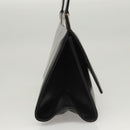 GUCCI Shoulder Bag Leather Black Silver Auth bs25488-5