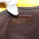 CHANEL Matelasse 2.55 Shoulder Bag Lamb Skin Yellow Silver CC Auth bs25489-19