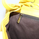 CHANEL Matelasse 2.55 Shoulder Bag Lamb Skin Yellow Silver CC Auth bs25489-21