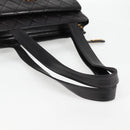 CHANEL Matelasse Tote Bag Lamb Skin Black Gold CC Auth bs25490A-7
