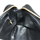 CHANEL Matelasse Chain Shoulder Bag Enamel Black Gold CC Auth bs25491-20