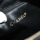 CHANEL Matelasse Chain Shoulder Bag Enamel Black Gold CC Auth bs25491-21