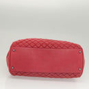 CHANEL Matelasse Chain Shoulder Bag Lamb Skin Pink Silver CC Auth bs25492-6