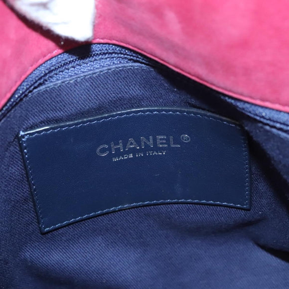 CHANEL Matelasse Chain Schoudertas Lamsleer Roze Zilveren CC Auth bs25492