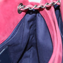CHANEL Matelasse Chain Shoulder Bag Lamb Skin Pink Silver CC Auth bs25492-19