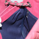 CHANEL Matelasse Chain Shoulder Bag Lamb Skin Pink Silver CC Auth bs25492-20