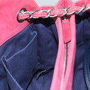 CHANEL Matelasse Chain Shoulder Bag Lamb Skin Pink Silver CC Auth bs25492-22