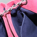 CHANEL Matelasse Chain Shoulder Bag Lamb Skin Pink Silver CC Auth bs25492-23