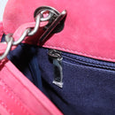 CHANEL Matelasse Chain Shoulder Bag Lamb Skin Pink Silver CC Auth bs25492-24