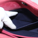 CHANEL Matelasse Chain Shoulder Bag Lamb Skin Pink Silver CC Auth bs25492-28