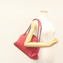 CHANEL Matelasse Chain Shoulder Bag Lamb Skin Pink Silver CC Auth bs25492-29