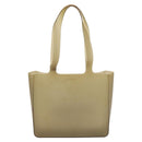 CHANEL Hand Bag Rubber Gray CC Auth bs25493-2