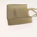 CHANEL Hand Bag Rubber Gray CC Auth bs25493-3