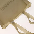 CHANEL Hand Bag Rubber Gray CC Auth bs25493-6