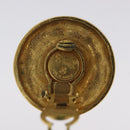 CHANEL Earring metal Gold CC Auth bs25494-5