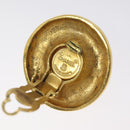 CHANEL Earring metal Gold CC Auth bs25494-9