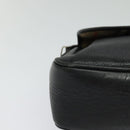 Burberrys Shoulder Bag Leather Black Gold Auth bs25497-14