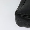 Burberrys Shoulder Bag Leather Black Gold Auth bs25497-15