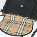 Burberrys Shoulder Bag Leather Black Gold Auth bs25497-10