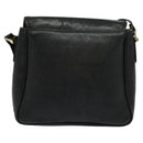 Burberrys Shoulder Bag Leather Black Gold Auth bs25497-2