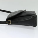 Burberrys Shoulder Bag Leather Black Gold Auth bs25497-3