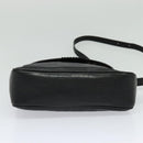 Burberrys Shoulder Bag Leather Black Gold Auth bs25497-5