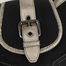 BURBERRY Blue Label Shoulder Bag Canvas Navy Auth bs25498-17