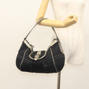 BURBERRY Blue Label Shoulder Bag Canvas Navy Auth bs25498-21