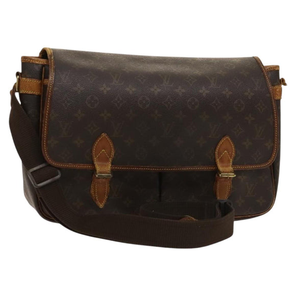 LOUIS VUITTON Monogram Gibeciere GM Shoulder Bag M42246 LV Auth bs25507