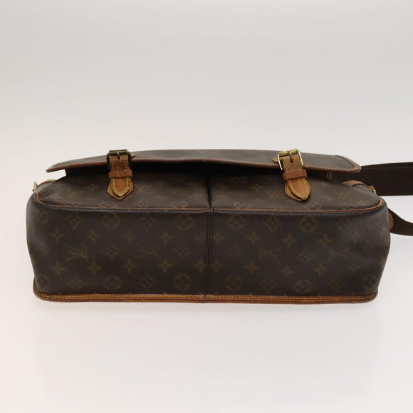 LOUIS VUITTON Monogram Gibeciere GM Shoulder Bag M42246 LV Auth bs25507