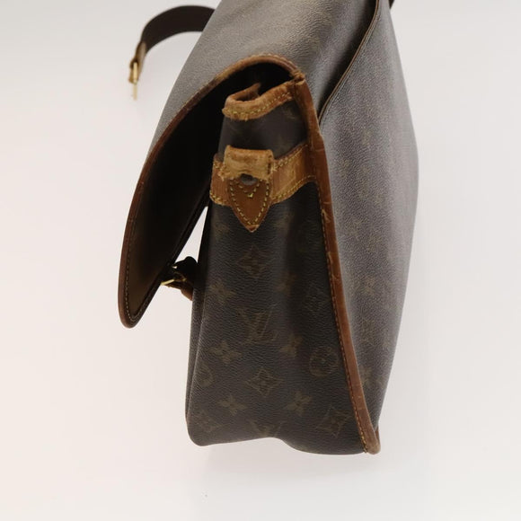 LOUIS VUITTON Monogram Gibeciere GM Shoulder Bag M42246 LV Auth bs25507