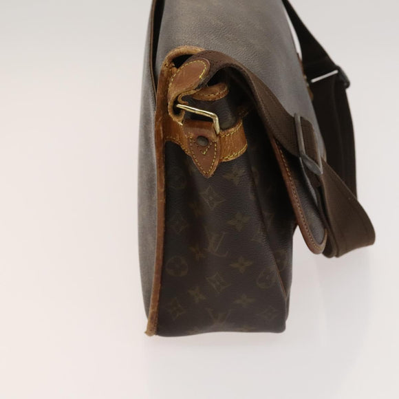 LOUIS VUITTON Monogram Gibeciere GM Shoulder Bag M42246 LV Auth bs25507