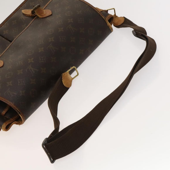 LOUIS VUITTON Monogram Gibeciere GM Shoulder Bag M42246 LV Auth bs25507