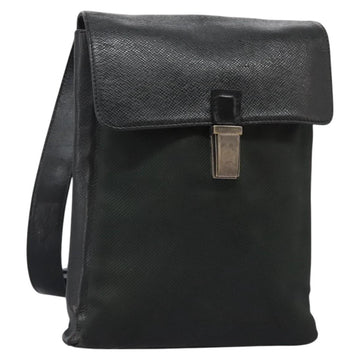 LOUIS VUITTON Taiga Saratov GM Shoulder Bag Ardoise M30892 LV Auth bs25513