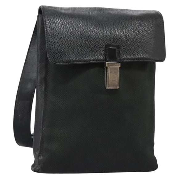 LOUIS VUITTON Taiga Saratov GM Shoulder Bag Ardoise M30892 LV Auth bs25513