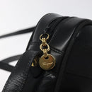 Salvatore Ferragamo Vala Shoulder Bag Leather Black Gold Auth bs25514-10