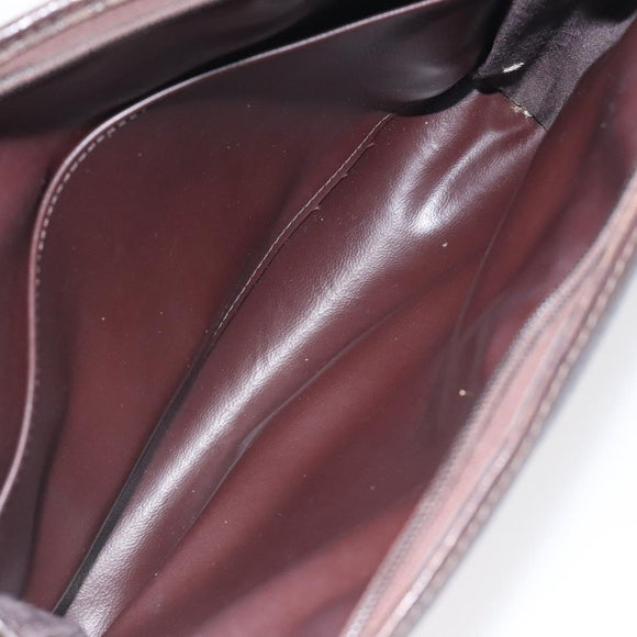 Burberrys Nova Check Clutch Bag Canvas Beige Auth bs25520