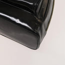 GUCCI Bamboo Shoulder Bag Enamel Black 003 2113 0127 Auth bs25525-14