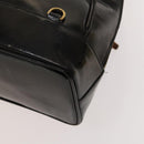 GUCCI Bamboo Shoulder Bag Enamel Black 003 2113 0127 Auth bs25525-16