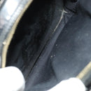 GUCCI Bamboo Shoulder Bag Enamel Black 003 2113 0127 Auth bs25525-21