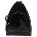 GUCCI Bamboo Shoulder Bag Enamel Black 003 2113 0127 Auth bs25525-13