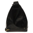 GUCCI Bamboo Shoulder Bag Enamel Black 003 2113 0127 Auth bs25525-2