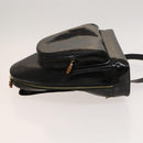 GUCCI Bamboo Shoulder Bag Enamel Black 003 2113 0127 Auth bs25525-4