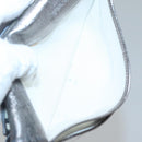 CHANEL 2.55 Matelasse Long Wallet Leather Silver CC Auth bs25537-16