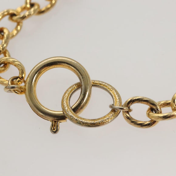 CHANEL Chain Belt metal Gold CC Auth bs25545