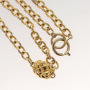 CHANEL Chain Belt metal Gold CC Auth bs25545-2