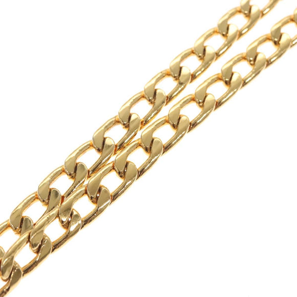 CHANEL Chain Belt metal Gold CC Auth bs25546