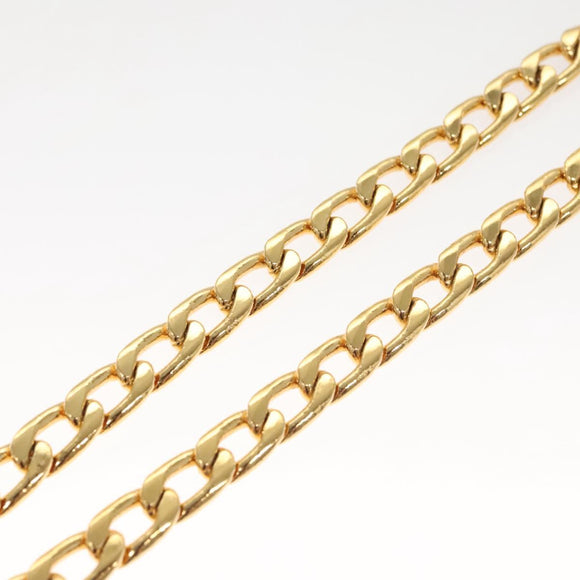CHANEL Chain Belt metal Gold CC Auth bs25546