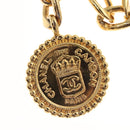 CHANEL Chain Belt metal Gold CC Auth bs25546-2