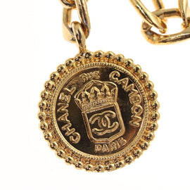 CHANEL Chain Belt metal Gold CC Auth bs25546 - 0